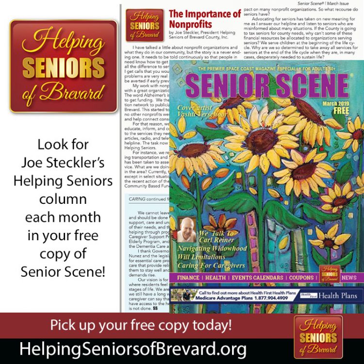 Helping Seniors in March 2019 Senior Scene