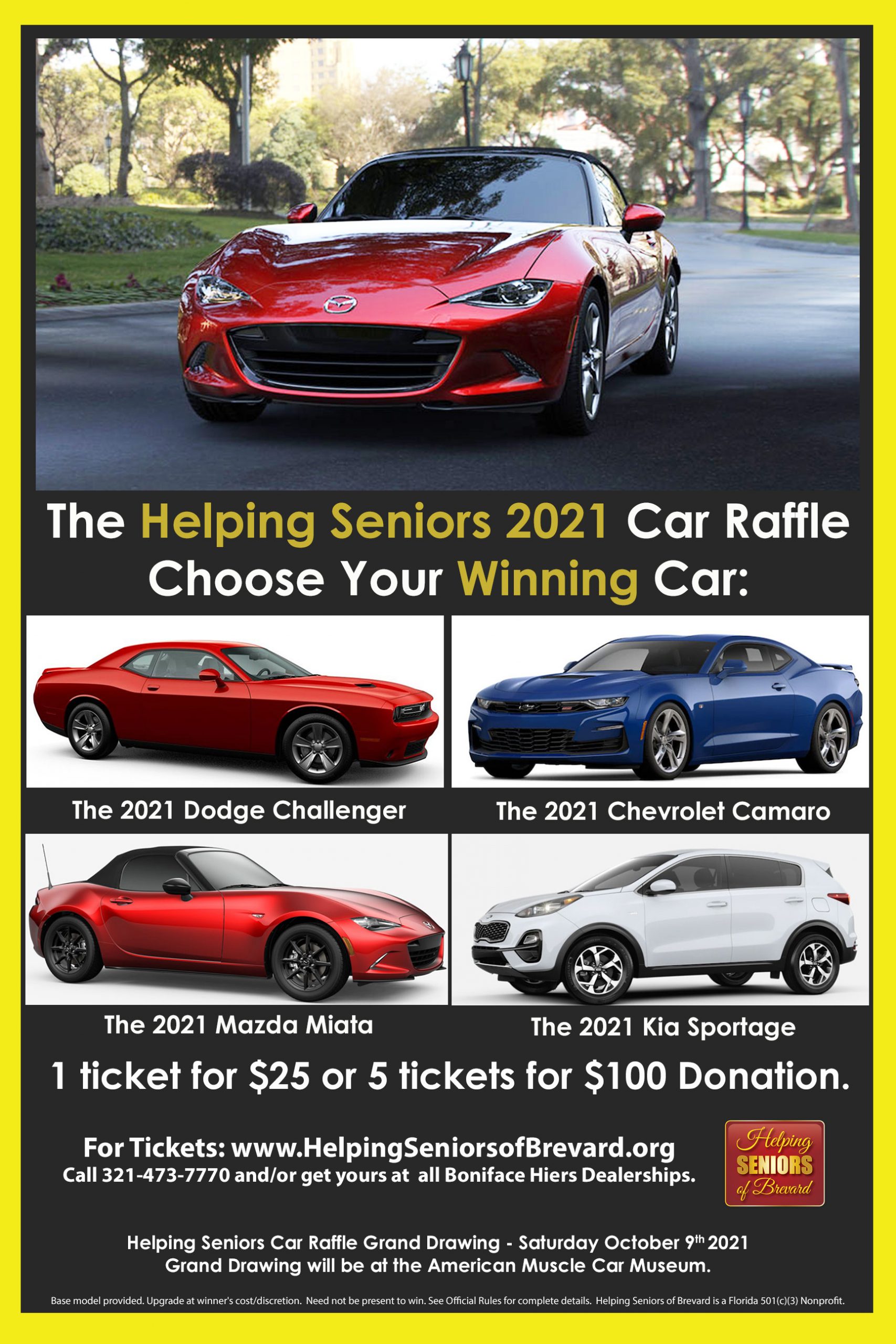 Senior Raffle Helping Seniors Car Raffle 2021 | Helping Seniors
