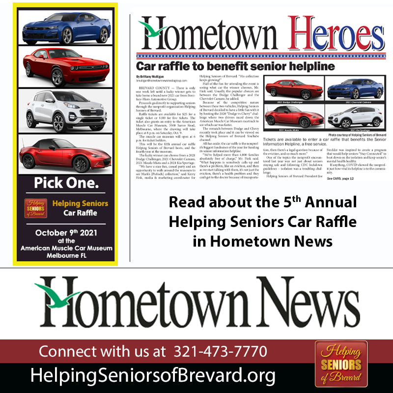 Helping Seniors Car Raffle in Hometown News
