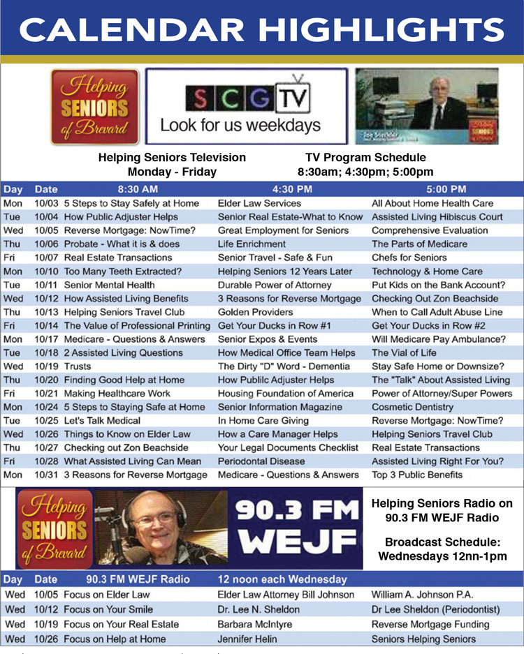 Helping Seniors TV Radio Directory
