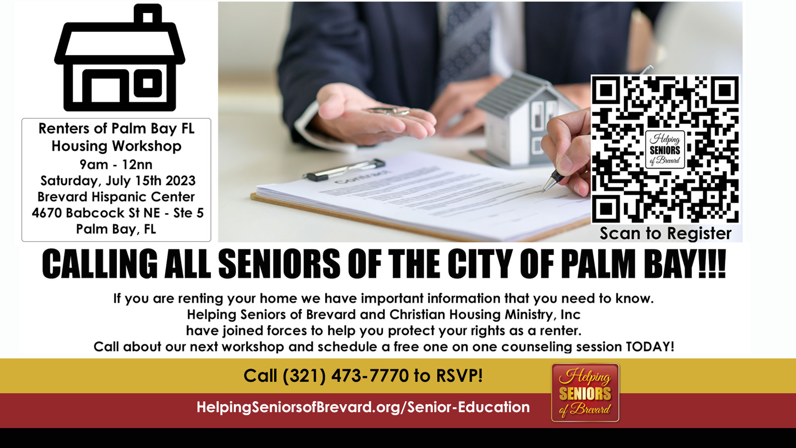 Helping Seniors Renters of Palm Bay Workshop