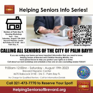 Helping Seniors Renters of Palm Bay Workshop