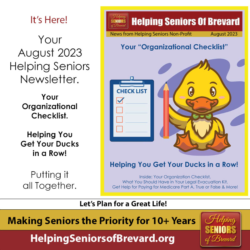 August 2023 Helping Seniors News