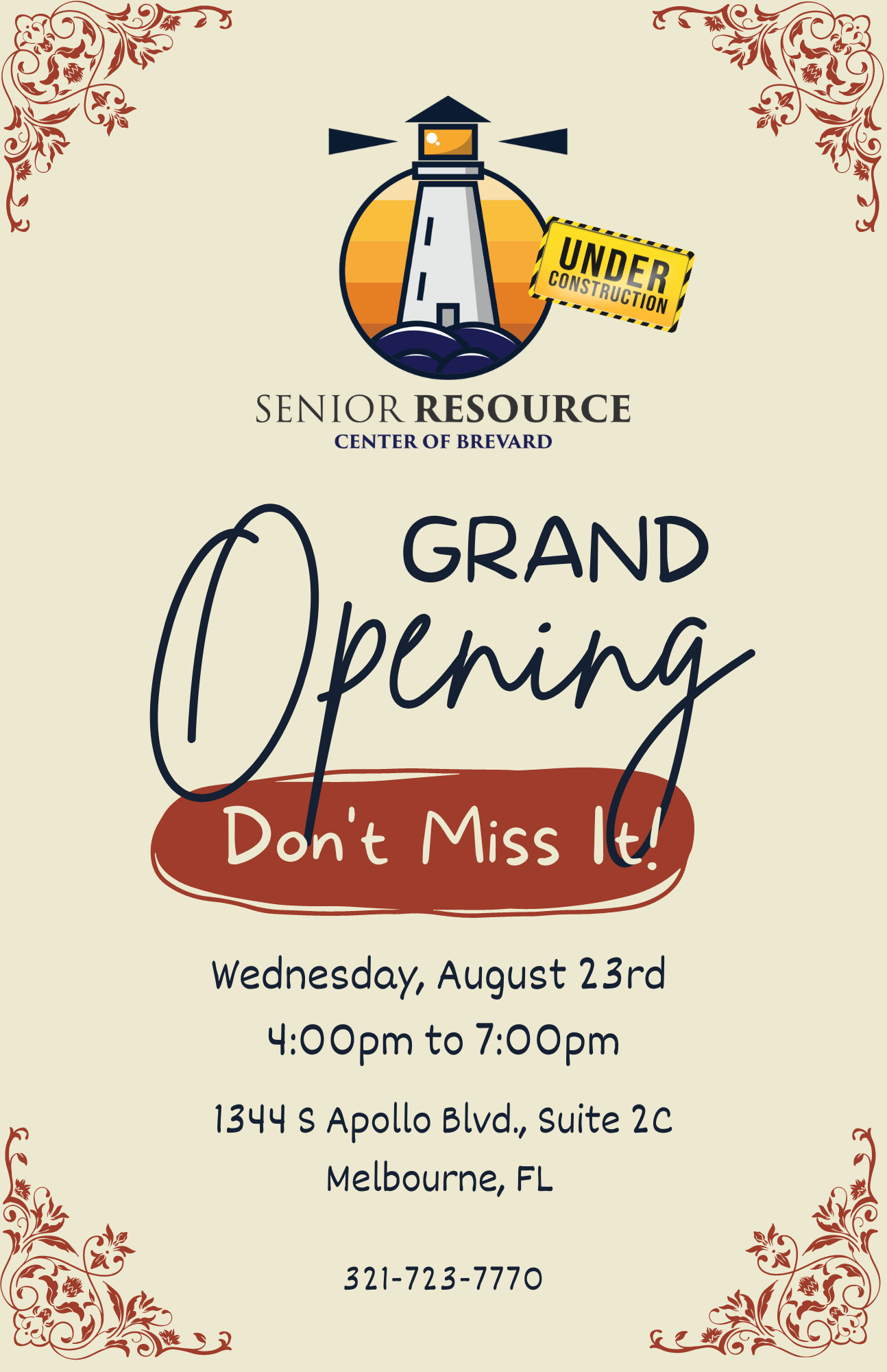 Senior Resource Center (Under Construction) Grand Opening