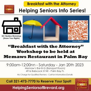 Palm Bay 55+ Renters Workshop