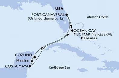 June 9 2024 Helping Seniors Cruise Travel Map
