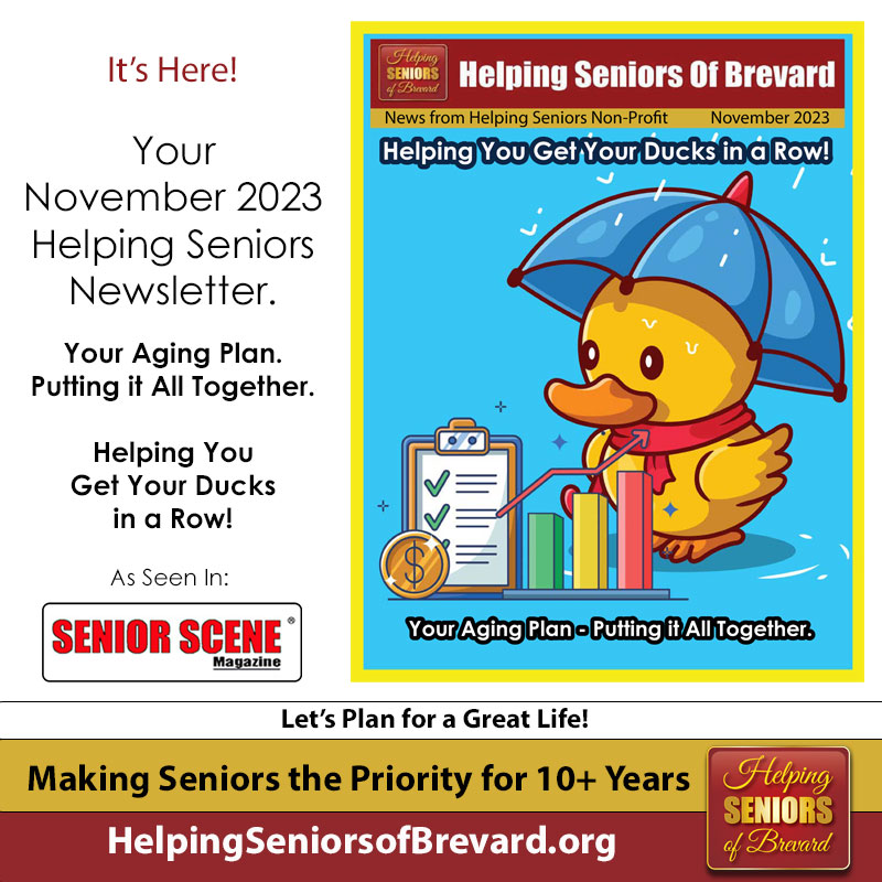 Helping Seniors of Brevard November 2023 News