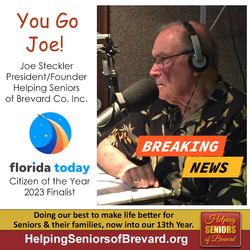 Joe Steckler chosen as finalist in Florida Today Citizen of the Year 2023