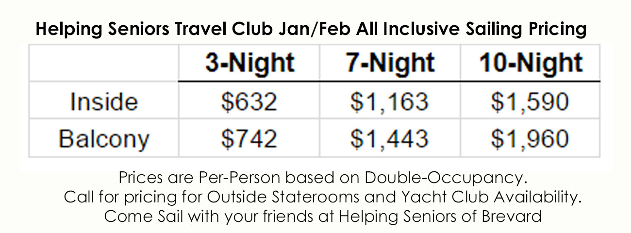 Jan/Feb Travel Club Pricing