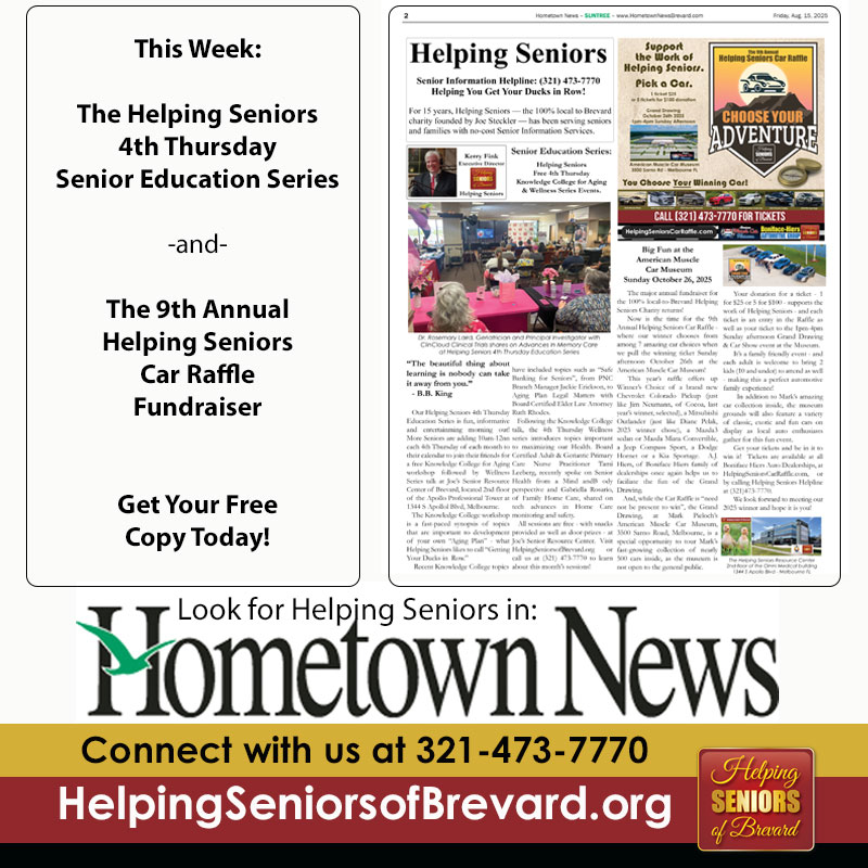 Helping Seniors in Hometown News Suntree