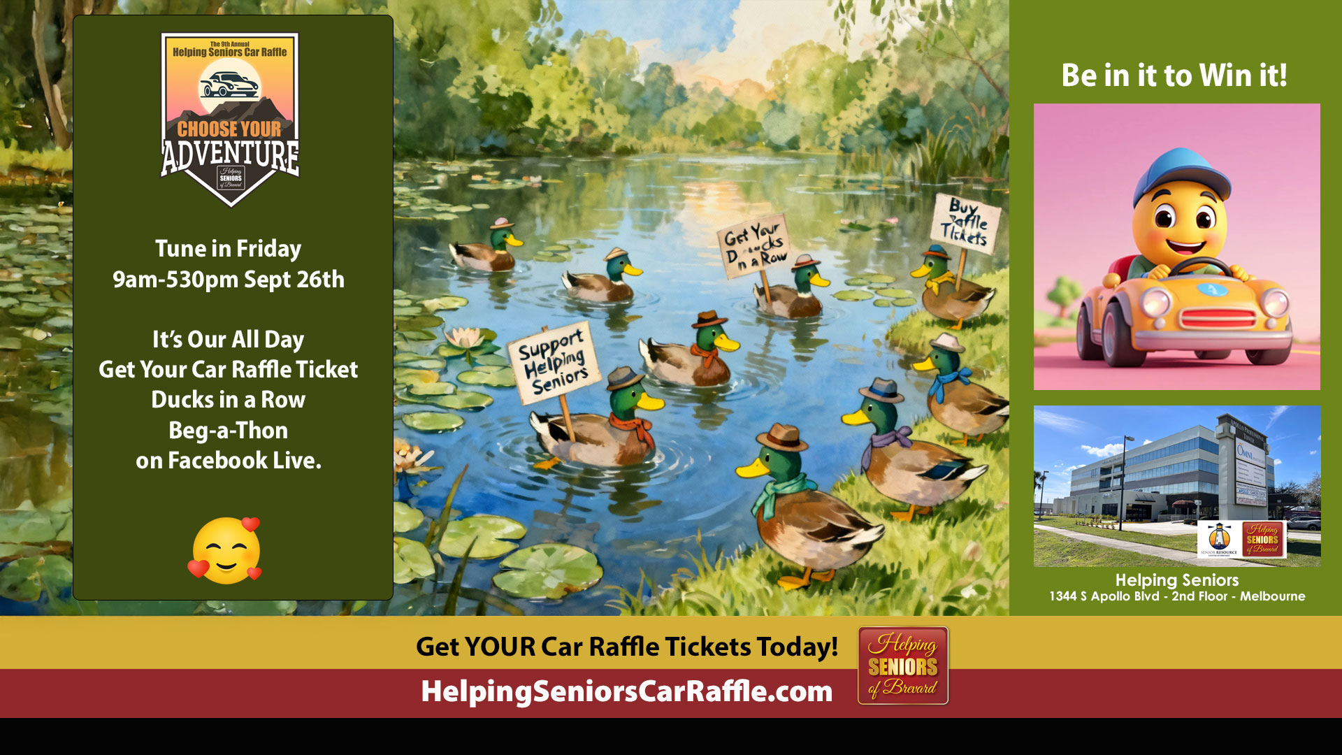 The Helping Seniors Facebook Live "Beg-A-Thon"