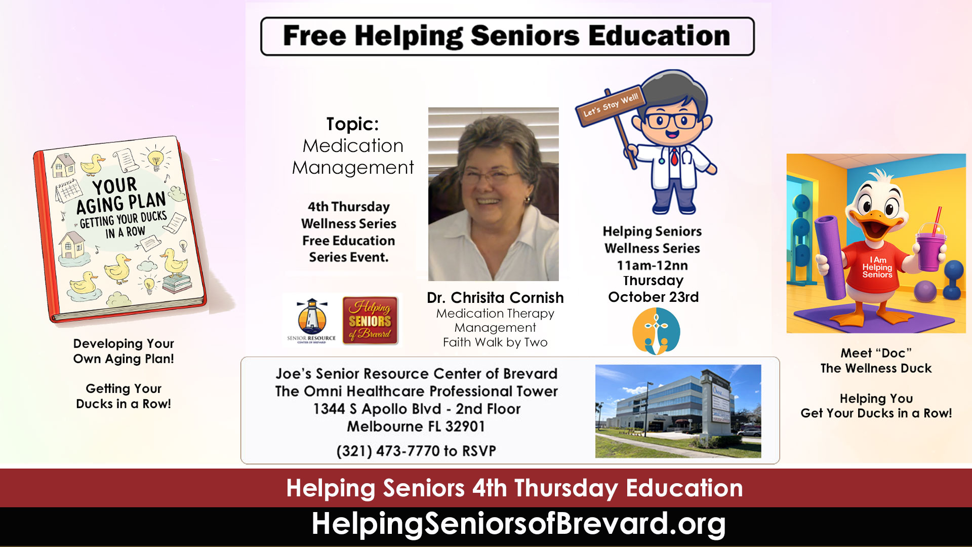 Helping Seniors Wellness Series - October 2025