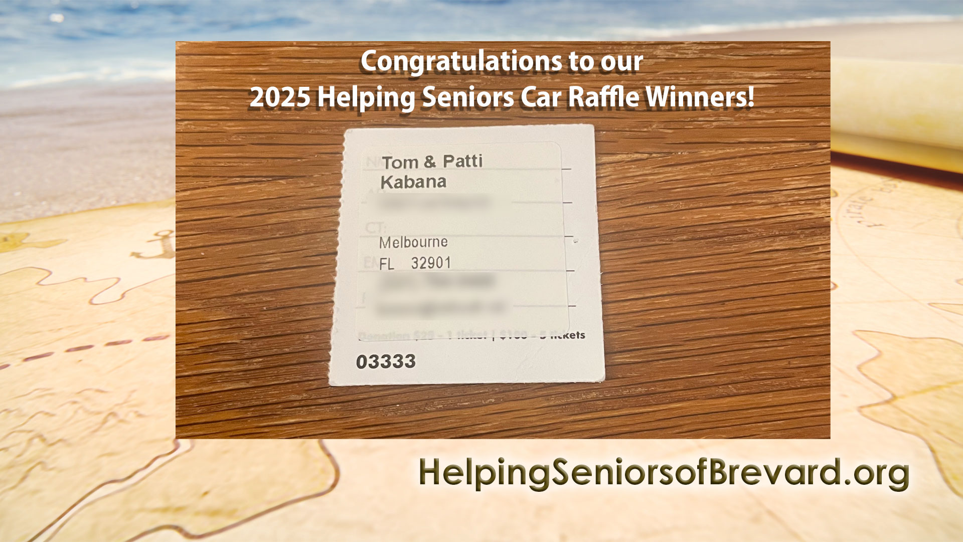 Helping Seniors Car Raffle Winner
