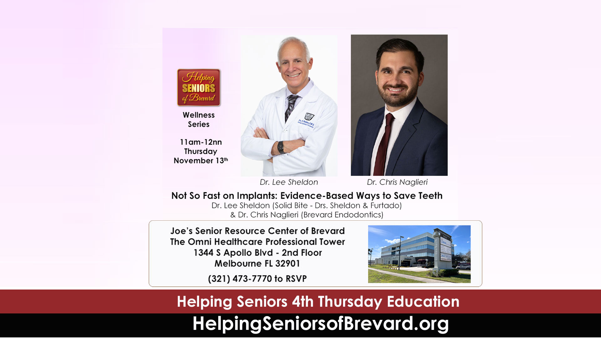 Helping Seniors Wellness Series