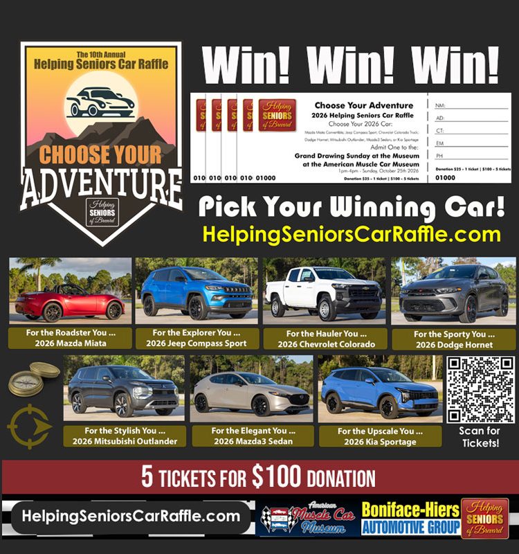 5-Ticket Helping Seniors Car Raffle Ticket Bundle