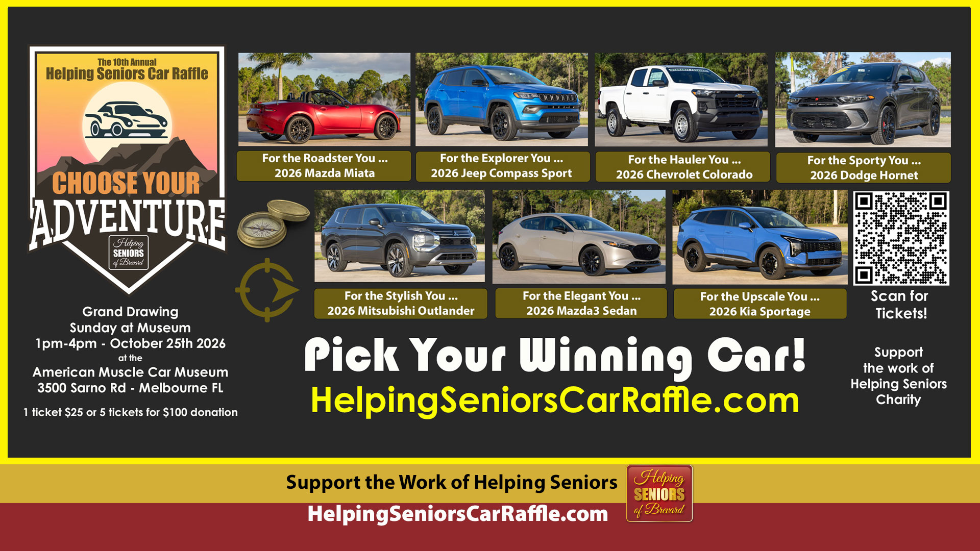 10th Annual Helping Seniors Sunday at the Museum & Car Raffle Grand Drawing